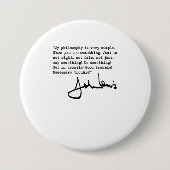 John Lewis Get in Trouble Black TShirt Button (Vorderseite)