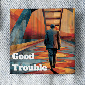 John Lewis Good Trouble Bridge Crossing Button