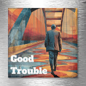 John Lewis Good Trouble Brücke Überquerung Magnet