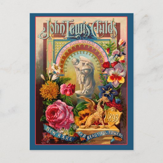 John Lewis Kinder Seltene Blume Saatpackung Postkarte (Vorderseite)