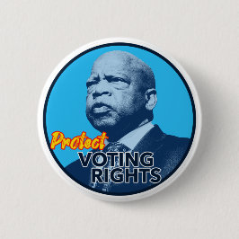 John Lewis Protect Voting Rights Sign Button