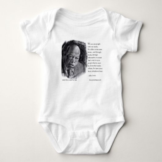 John Lewis & Quote Schönes Portrait Baby Strampler (Vorderseite)