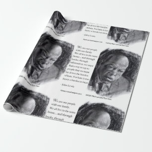 John Lewis & Quote Schönes Portrait Geschenkpapier