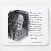 John Lewis & Quote Schönes Portrait Mousepad (Vorne)