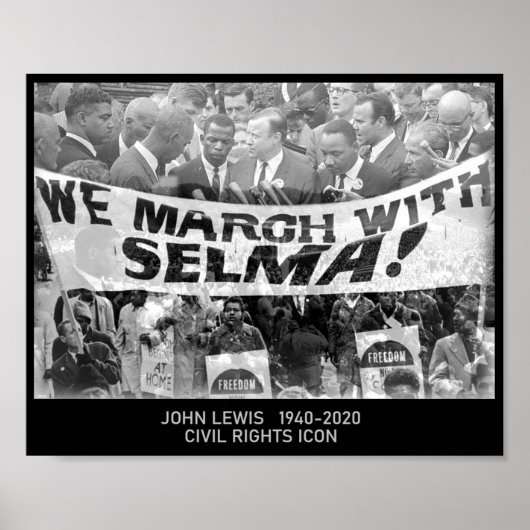 John Lewis - Symbol für Zivile Rechte Poster (Vorne)