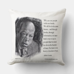 John Lewis & Zitat Schönes Porträt  Kissen
