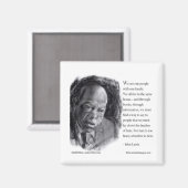 John Lewis & Zitat Schönes Porträt Magnet (Vorderseite/Rückseite)