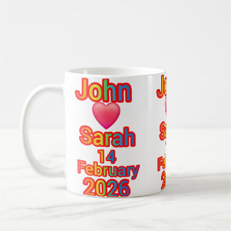 John liebt Sarah. Valentinstag Geschenk Kaffeetasse