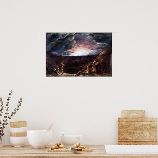 John Linnell Noah Der Abend der Wüste Poster (Küche)