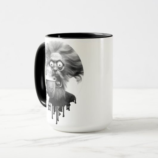 John: Liquid Brain Mornings Tasse (Vorderseite Links)