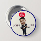 John Liu für NYC Bürgermeister 2013 Button (Vorne & Hinten)