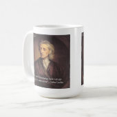 John Locke Knowledge/Experience Quote Kaffeetasse (Vorderseite Links)
