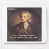 John Locke Knowledge/Experience Quote Mousepad (Vorne)