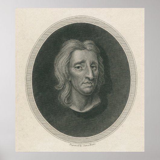 John Locke, mit Gravur von James Basire Poster (Vorne)