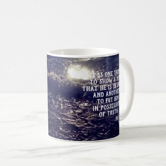 John Locke Philosophy Quote Kaffeetasse (VorderseiteRechts)