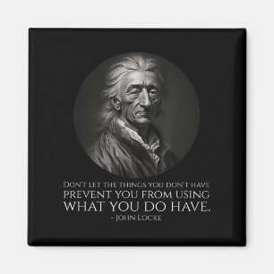 John Locke Zitat - Politische Philosophie - Lib de Magnet