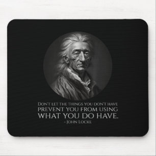 John Locke Zitat - Politische Philosophie - Lib de Mousepad