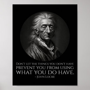 John Locke Zitat - Politische Philosophie - Lib de Poster