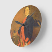 John Long Bateman Esq, Captain in Colonel Ponsonb Runde Wanduhr (Winkel)