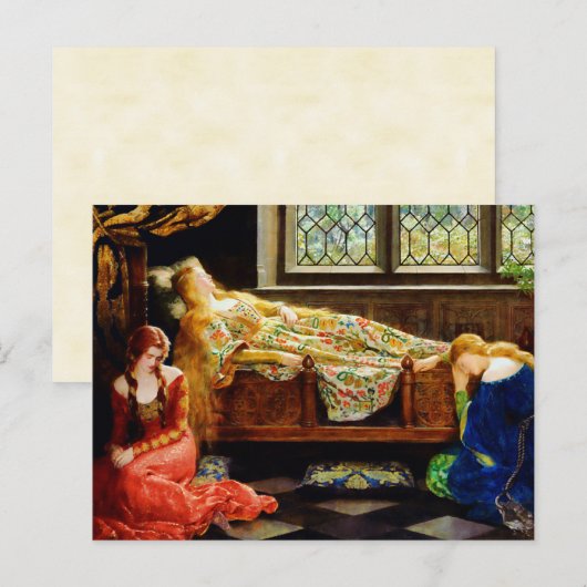 John Maler Collier Sleeping Beauty Postkarte (Vorne/Hinten)