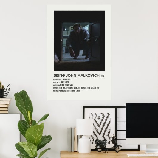 John Malkovich 1999 Poster (Heimbüro)