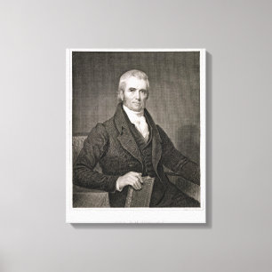 John Marshall (1755-1835), graviert durch Asher Leinwanddruck