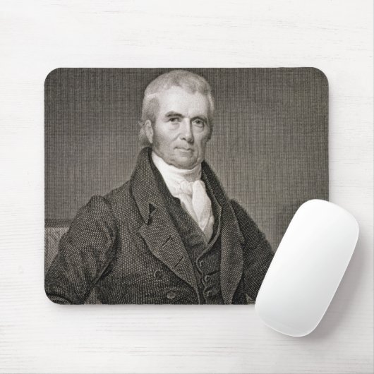 John Marshall (1755-1835), graviert durch Asher Mousepad (Mit Mouse)