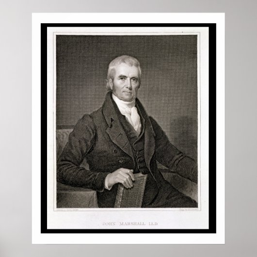 John Marshall (1755-1835), graviert von Asher Brow Poster (Vorne)