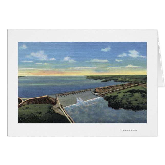 John Martin (Caddoa) Staudamm über den Fluss Arkan (Vorderseite (Horizontal))