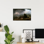 John Martin Joshua befehligt die Sonne zu stehen Poster (Heimbüro)