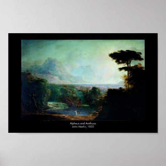 John Martin's Alpheus und Arethusa Poster (Vorne)