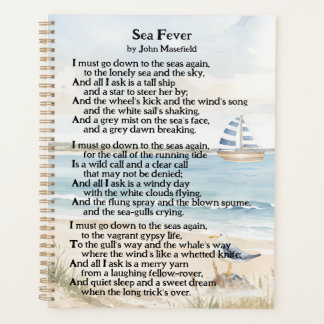 John Masefields nautisches Gedicht "Sea Fever" Planer