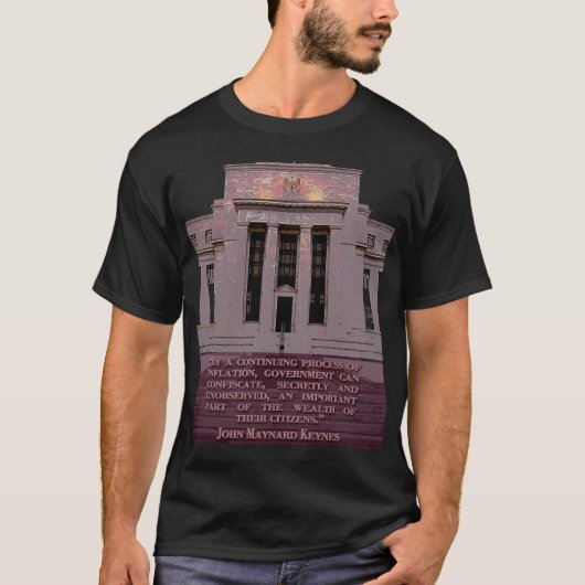 John- Maynard Keyneszitat auf der T-Shirt (Vorderseite)