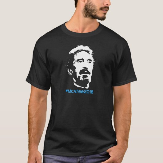 John McAfee für Präsidenten 2016 T-Shirt (Vorderseite)