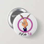 John McCain'08 Button (Vorne & Hinten)