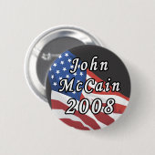 John McCain 2008 Knopf Button (Vorne & Hinten)