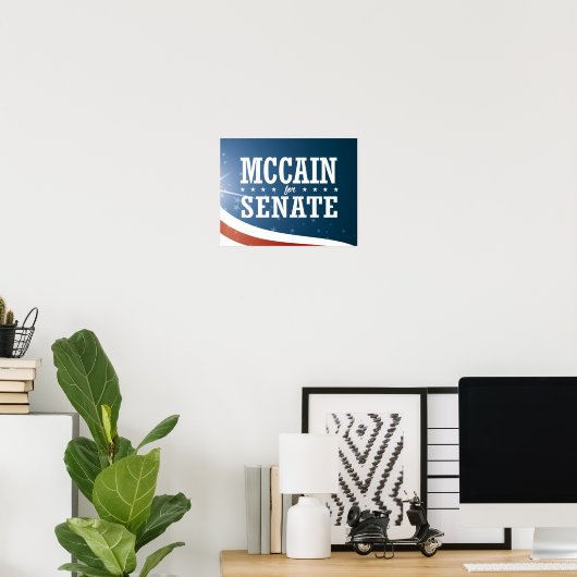 John McCain 2016 Poster (Heimbüro)
