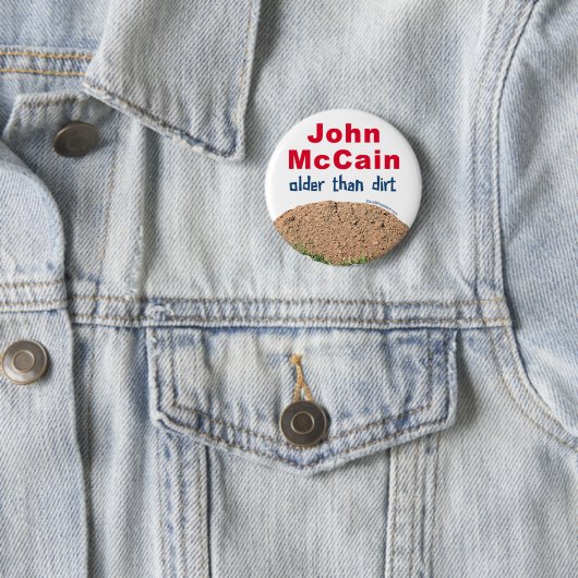 John McCain älter als Schmutz Button (Beispiel)