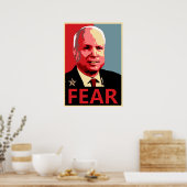 John McCain - Fear Poster (Küche)