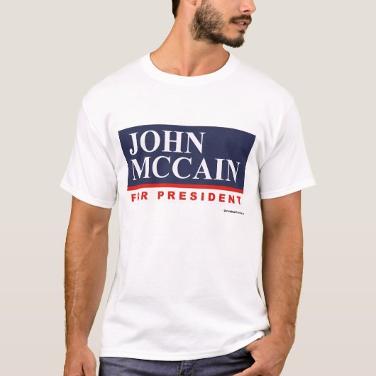 John McCain für Präsidenten T-shirt (Vorderseite)