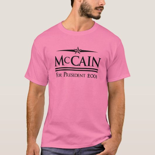 John McCain für Präsidenten T-shirt (Vorderseite)