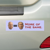 John McCain = George W. Bush Autoaufkleber (Auf Auto)