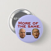 John McCain = George W. Bush Button (Vorne & Hinten)