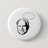 JOHN MCCAIN GLAUBTE BUBBLE BUTTON (Vorderseite)