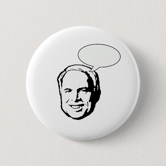 JOHN MCCAIN GLAUBTE BUBBLE BUTTON (Vorderseite)
