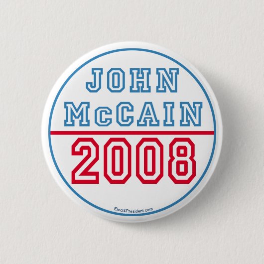John McCain Knopf Button (Vorderseite)