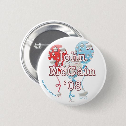 John McCain-Knopf Button (Vorne & Hinten)