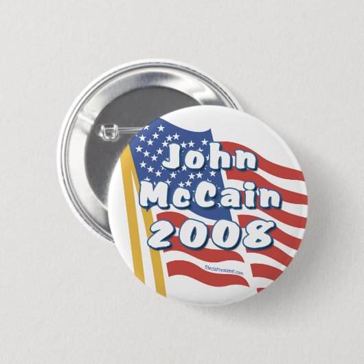 John McCain Knöpfe Button (Vorne & Hinten)
