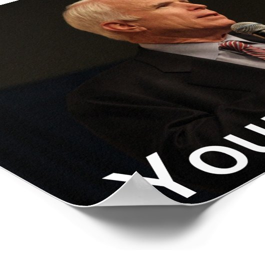 John McCain Personalisiert Small Poster (Ecke)
