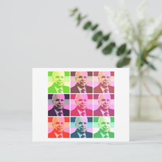 John McCain Postkarte (Stehend Vorderseite)